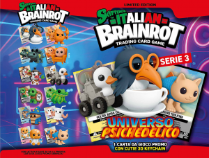 Skifidol BRAINROT S3 Portachiavi + Carta Speciale 1pz Ass.to