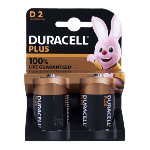 DURACELL PLUS D MN1300 BATTERIA TORCIA 1,5 V BLISTER 2 PZ