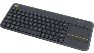 LOGITECH KEYBOARD TASTIERA QWERTY ITALIANA WIRELESS k400 PLUS NERA 0 PLUS BLACK