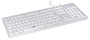 LINK TASTIERA ITALIANA 105 TASTI COLORE BIANCO CONNETTORE USB