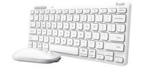 TRUST BUNDLE TASTIERA E MOUSE LYRA, BIANCO, IT