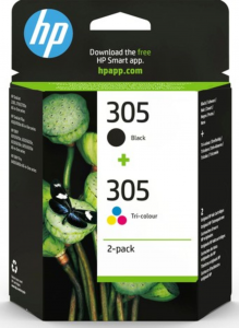 HP CARTUCCIA 305 MULTICOLOR NERO+COLORE INKJET STANDARD, CONF 2 CARTUCCE