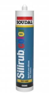 Silirub Color - Sigillante siliconico neutro nei colori standard RAL 7039 Grigio Quarzo - Soudal