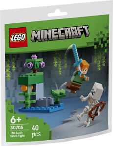 30705 Polybag Minecraft Duello nella Grotta Lussureggiante