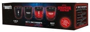 BIALETTI Set 4 Bicchierini Cambia Colore Stranger Things