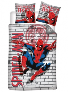 AyMax - MARVEL - Copripiumino (140x200cm) + Federe (65x65cm) : "Spider-Man"
