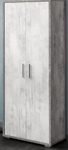 Double
Armadio 2 ante battenti
cemento, ossido bianco
cm. 71 x 41 x 182