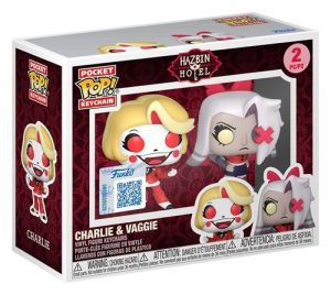 FUNKO POP Keychain 2 Pack Animation: Hazbin Hotel -Charlie & Vaggie