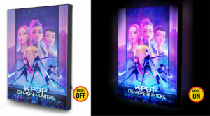 Quadro Retroilluminato LED KPop Demon Hunters