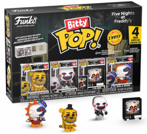 FUNKO BITTY POP 4 Pack FNAF Withered Golden Freddy