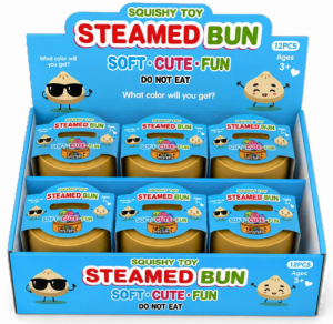 Squishy Baozi Dumpling Steamed Bun 9cm 1pz Assortimento